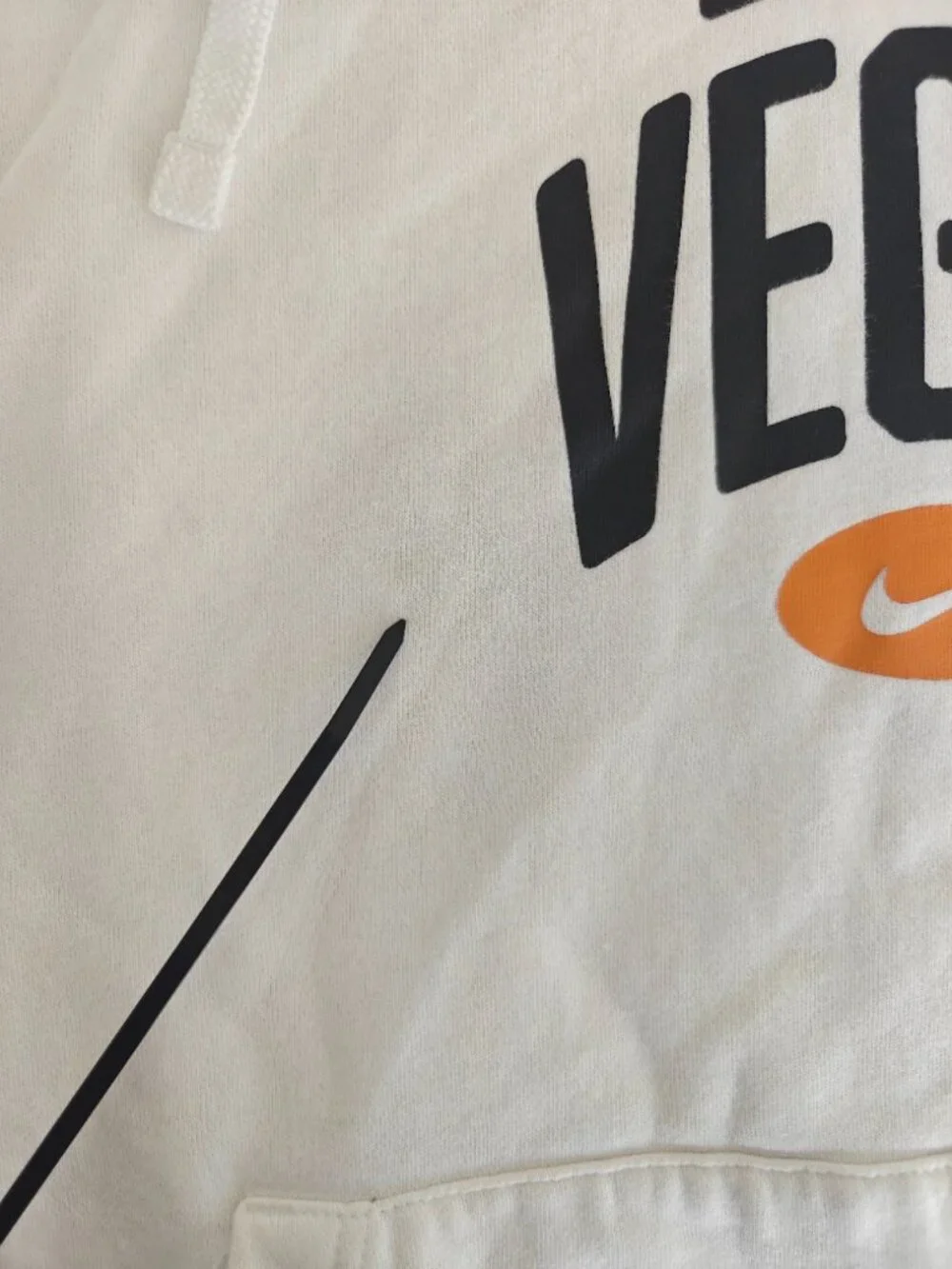 Nike Las Vegas Hoodie Men's XL White Pullover Fleece Sweatshirt Graphic Logo